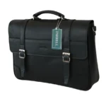 کیف اداری مردانه مشکی تمام چرم فارل کد: FMC78