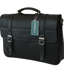 کیف اداری مردانه مشکی تمام چرم فارل کد: FMC78