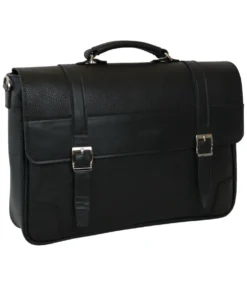 کیف اداری مردانه مشکی تمام چرم فارل کد: FMC78