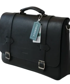 کیف اداری مردانه مشکی تمام چرم فارل کد: FMC92