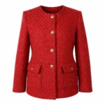 کت شانل زنانه قرمز فارل کد: FK138