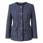 کت شانل زنانه آبی لاجرودی فارل کد: FK139