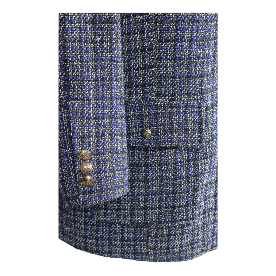 کت شانل زنانه آبی لاجرودی فارل کد: FK139