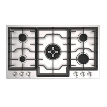 اجاق گاز پنج شعله استیل تایمر دار MEGA