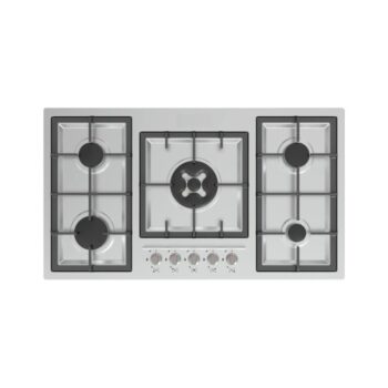 اجاق گاز رومیزی پنج شعله استیل استاندارد RONAK هومان